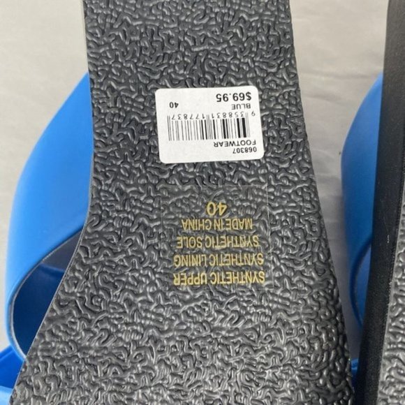 Women's Sportsgirl Size 40 Sienna Blue Modern Casual Crossover Platform Sandal - Picture 12 of 12